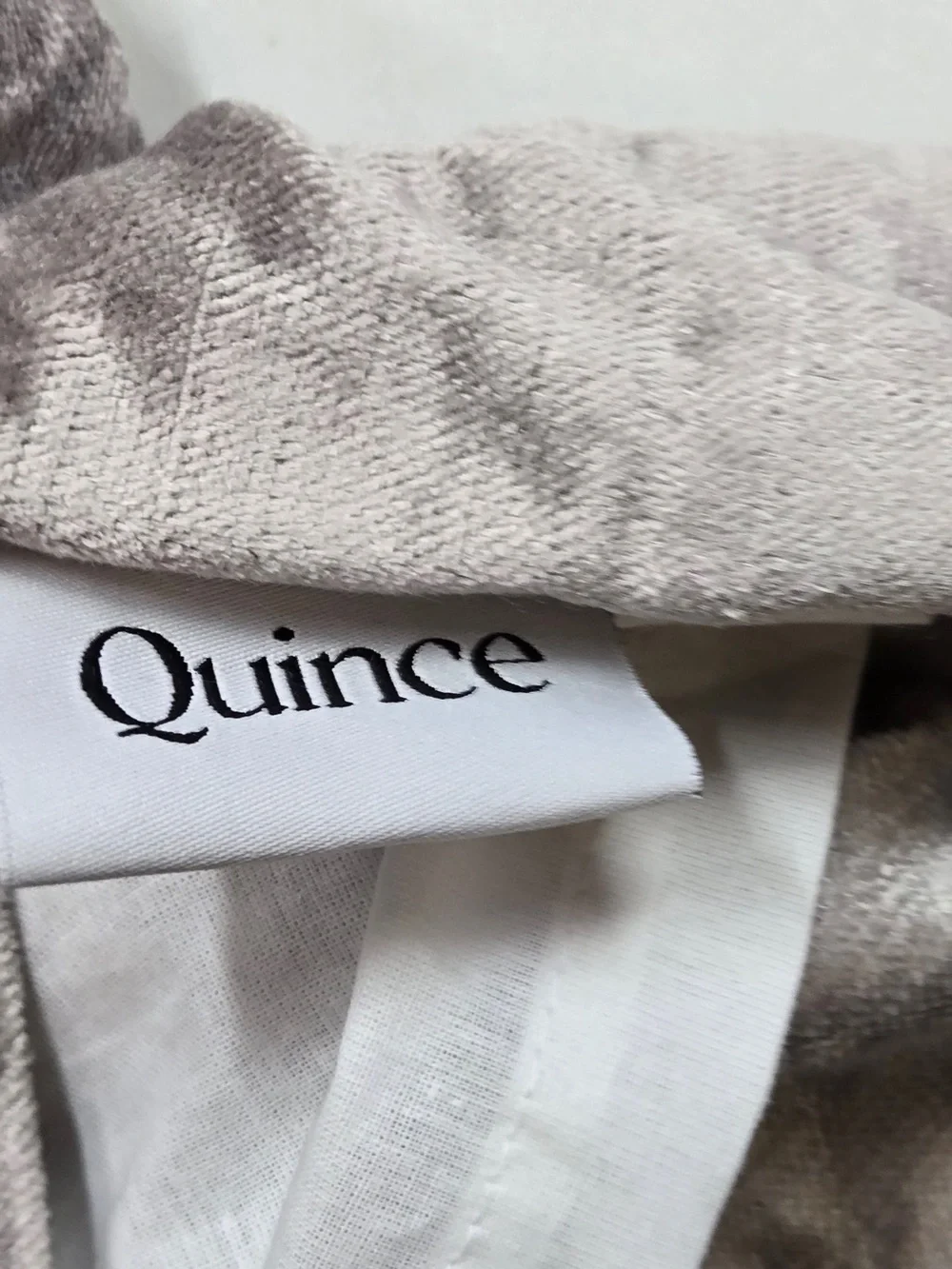 QUINCE 1 48x96 Luster Velvet Curtain Silver 9790
